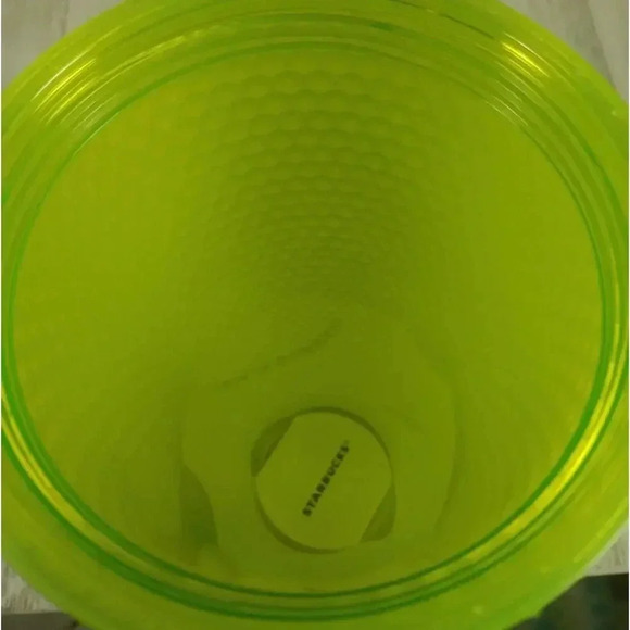 Starbucks 2022 Glow In The Dark Lemongrass Studded Green Tumbler 24oz - Picture 9 of 9